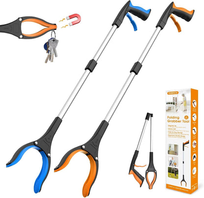 REWKCY 2-Pack 32" Grabber – Never Bend Again (Saves Your Back & Knees)