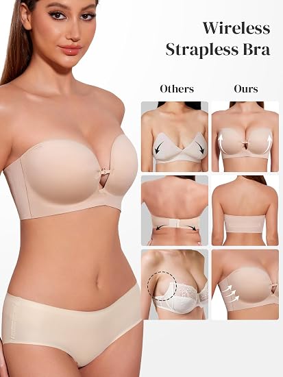 Wireless Strapless Bra