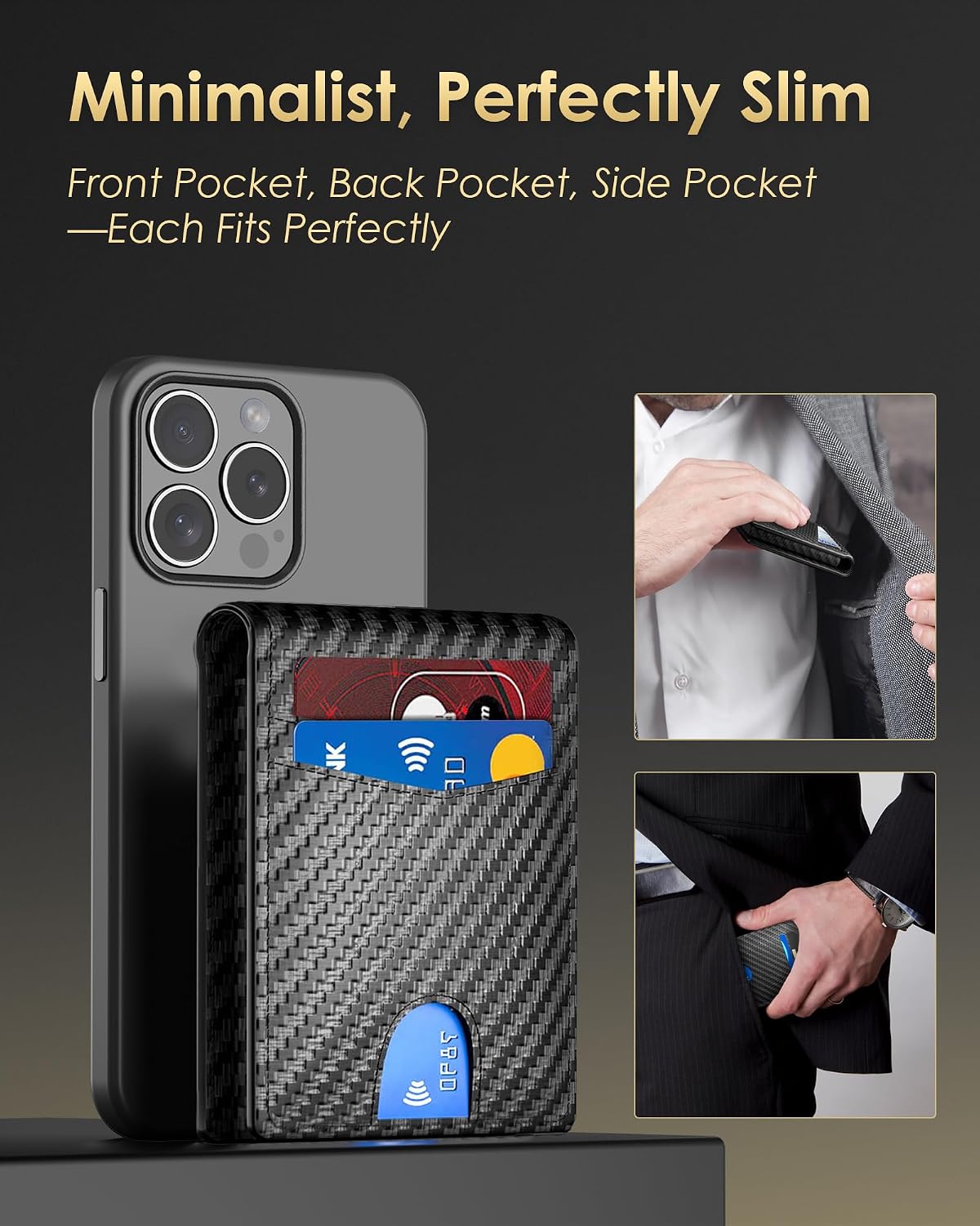 Carbon Fiber RFID Bifold Wallet