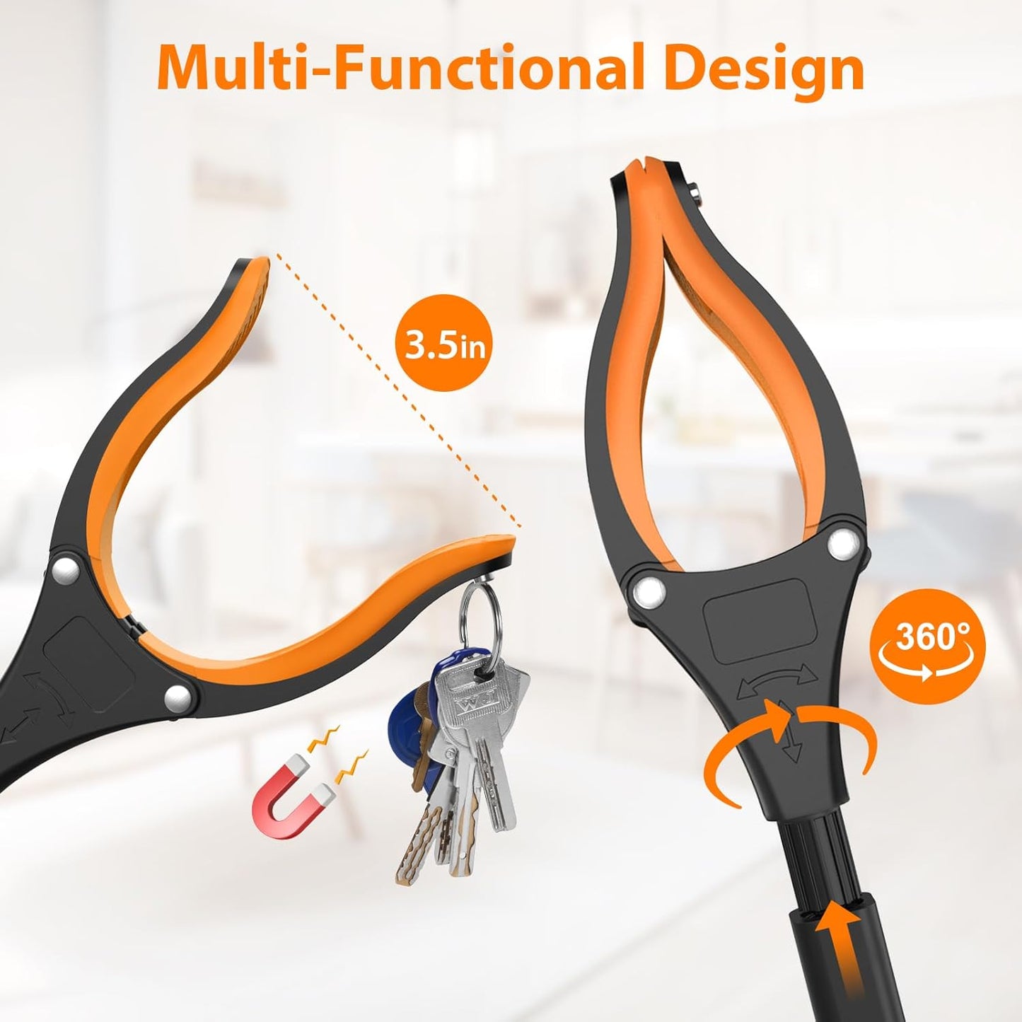 REWKCY 2-Pack 32" Grabber – Never Bend Again (Saves Your Back & Knees)
