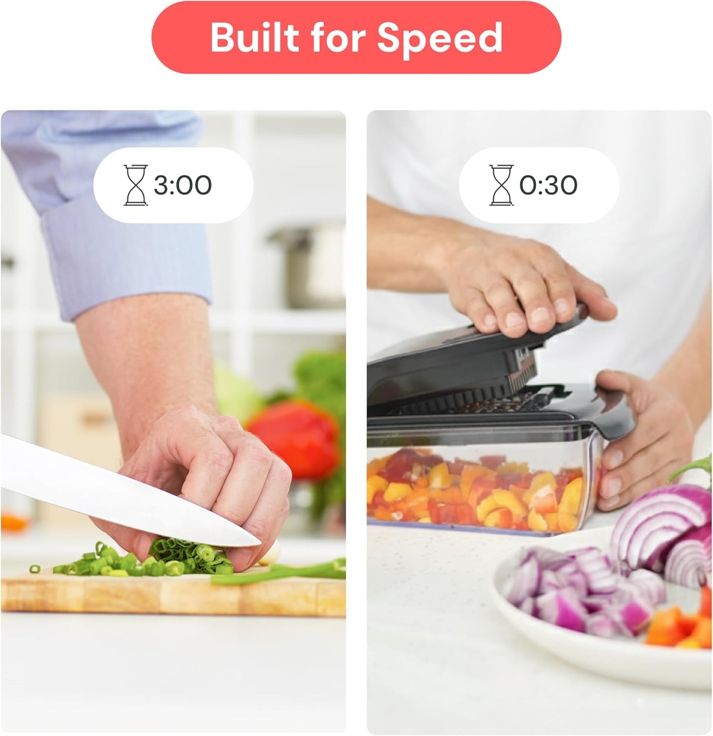 Fullstar Vegetable Chopper & Dicer – No Tears, No Mess, 5‑Cup Tray