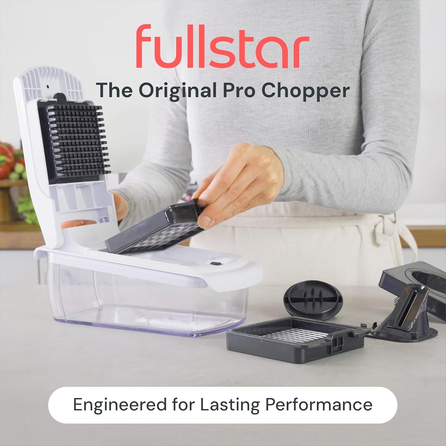Fullstar Vegetable Chopper & Dicer – No Tears, No Mess, 5‑Cup Tray