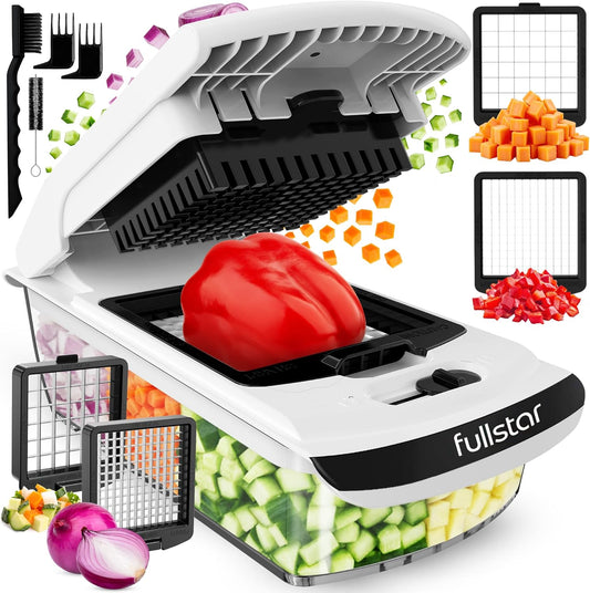 Fullstar Vegetable Chopper & Dicer – No Tears, No Mess, 5‑Cup Tray