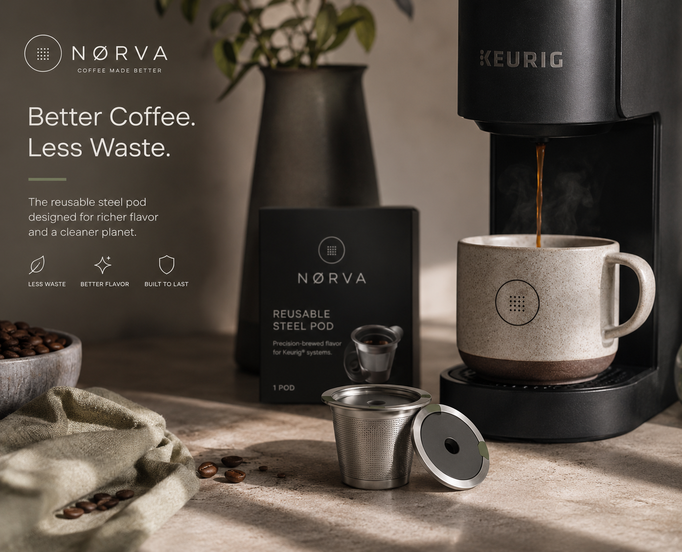 Your Coffee Shouldn't Come with Microplastics.